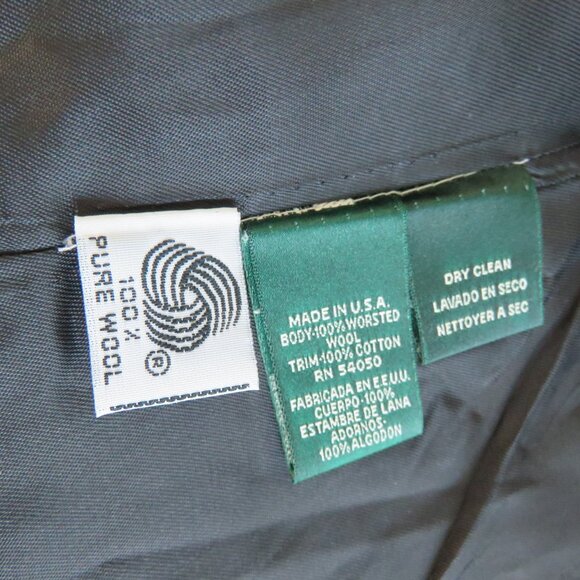 VINTAGE LAUREN RALPH LAUREN Plaid Velvet Collar 100% Wool Blazer Jacket Preppy - Picture 16 of 16